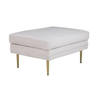 Tess hocker - rib - beige