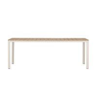 Mehmet tuintafel - 210 x 90 cm - beige/houtlook