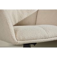 Lucetta eetkamerstoel - boucle - wit