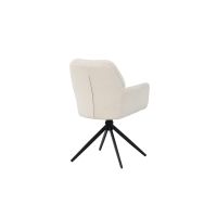 Lucetta eetkamerstoel - boucle - wit