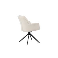 Lucetta eetkamerstoel - boucle - wit