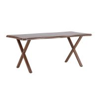 Malik organische eettafel - 180 x 90 cm - walnootlook