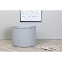 Blaze poef - rib - grijs