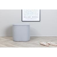 Svea Arlo poef - rib - grijs