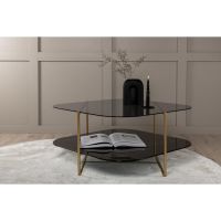 Stella salontafel - glas en marmer