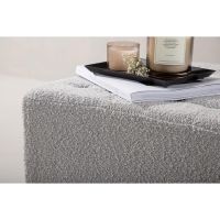 Svea Sol hocker - boucle - lichtgrijs
