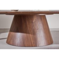 Rohan deens ovale salontafel - 120 x 92 cm - mokka