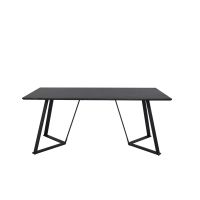 Mako rechthoekige eettafel - 180 x 90 cm - zwart