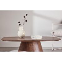 Rohan deens ovale salontafel - 120 x 92 cm - mokka