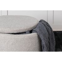 Svea Blaze poef - teddy - grijs