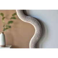 Martins organische spiegel - ø70 cm - boucle