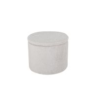 Svea Blaze poef - teddy - grijs