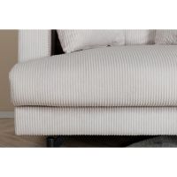 Ruma fauteuil - ribstof - beige