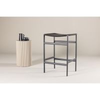 Svea Polsty barkruk 63 cm - rattan - zwart