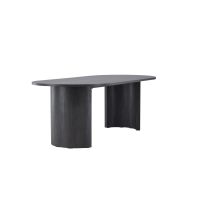 Silvio ovale eettafel - 100 x 220 cm - zwart