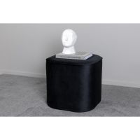 Arlo poef - velvet - zwart