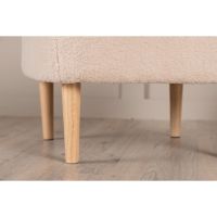 Kai poef - teddy - beige