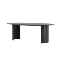 Silvio ovale eettafel - 100 x 220 cm - zwart