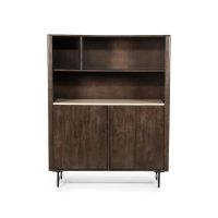 Boekenkast Lio klein - Mango hout & travertin