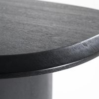 Organische eettafel Walter - eiken - 300x120 cm - zwart