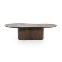 Organische salontafel Jordy - mangohout - 130x70 cm