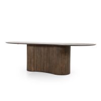 Organische eettafel Jordy - mangohout - 250x110 cm