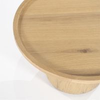 Eleonora Ronde salontafel Leia - eikenhout - ø66 cm