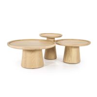 Ronde salontafel Leia - eikenhout - ø80 cm