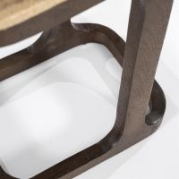 Eleonora Bijzettafel Tyler - Mangohout & travertin - 40x30 cm