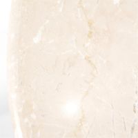 Ronde bijzettafel Sara - Mango hout & travertin - Ø60x40 cm