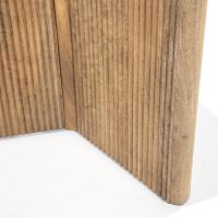 Ronde eettafel Sara - Mango hout & travertin - Ø130x76 cm