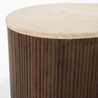 Salontafel Mari - 129x84x36 cm - bruin