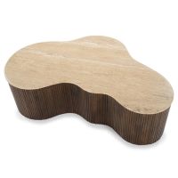 Salontafel Mari - 129x84x36 cm - bruin