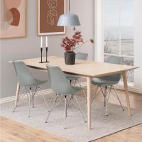 Nøra Sila eetkamerstoel | chrome metaal onderstel | PU leer