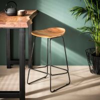 Fraaai Elody barkruk acaciahout naturel 71cm