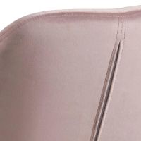 Nøra Lior armstoel | naturel oak onderstel | stof Vic - roze