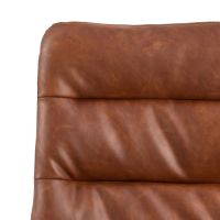 Olin draaistoel | zwart metaal onderstel | PU retro - beige