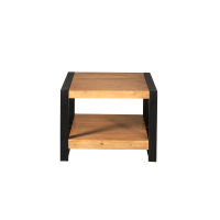 Vierkante bijzettafel Boaz - 60 cm - naturel