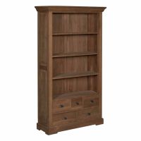 Bologna boekenkast - 111 cm - bruin