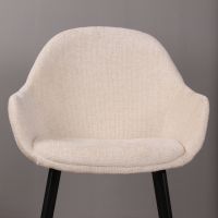 Bonnie kuipstoel - ivoor