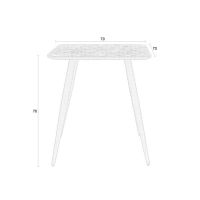 Brianna bistro tafel - donkerbruin