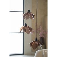 Nims cluster hanglamp 3 - bruin glas