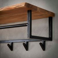 Carter kapstok met 6 haken en hoedenplank