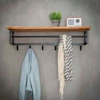 Carter kapstok met 6 haken en hoedenplank