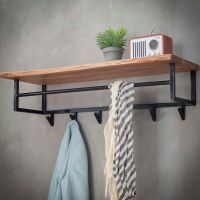 Carter kapstok met 6 haken en hoedenplank