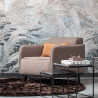 Woood Fauteuil Statement Met Arm Bouclé