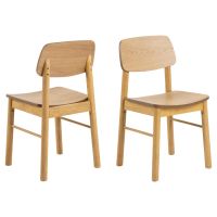 Elin eetkamerstoel | naturel oak onderstel | matt oak - naturel