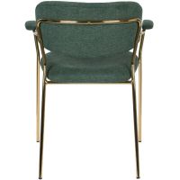 Viken armstoel stof - goud onderstel