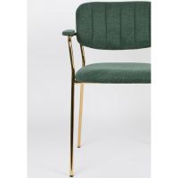 Viken armstoel stof - goud onderstel