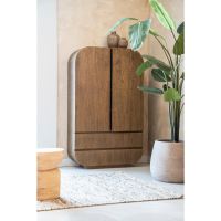 King wandkast hout - naturel